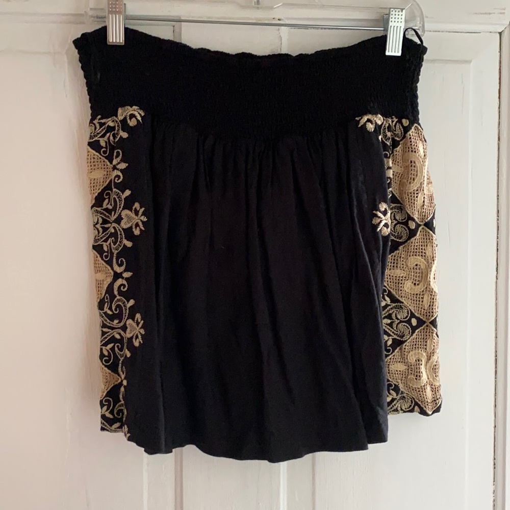 Lucky Brand Embroidered mini skirt